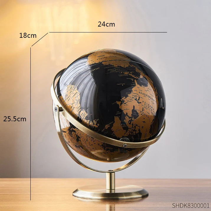 Retro Modern World Globe Decor