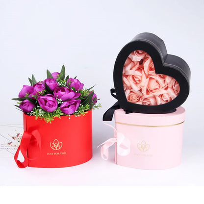 Heart-Shaped Rotating Flower Box