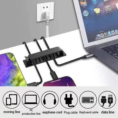 Dual-Use Computer Desk Cable Tray