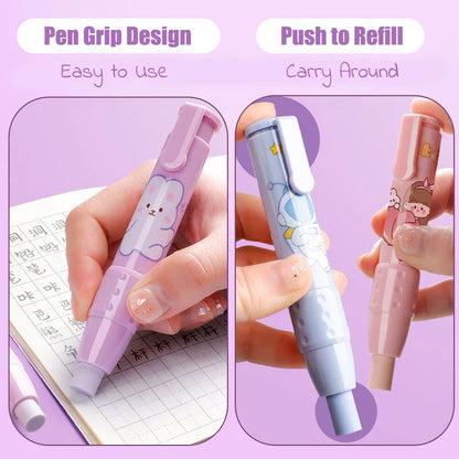 3-in-1 Retractable Eraser Pen