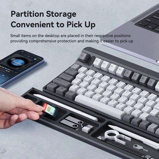 Keyboard Wrist Pad with Storage Box