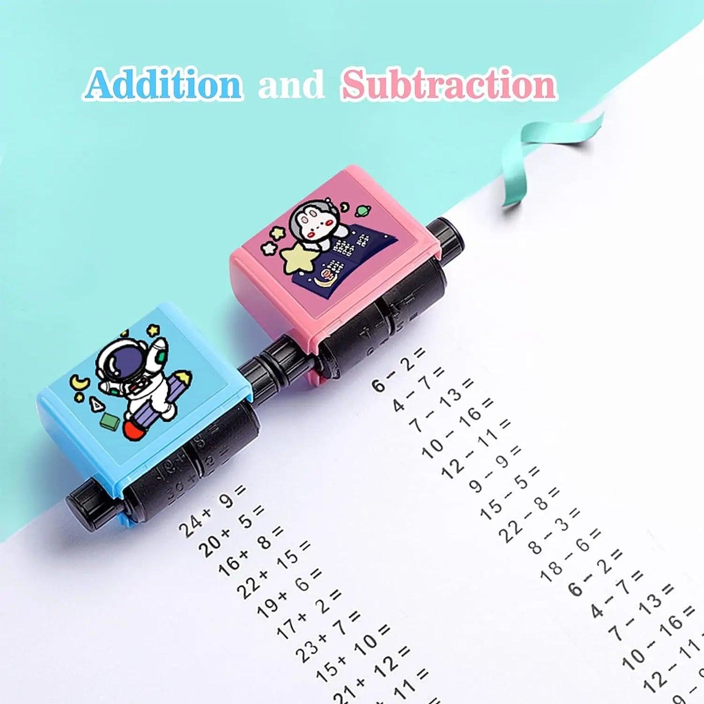 2-in-1 Reusable Math Roller Stamp