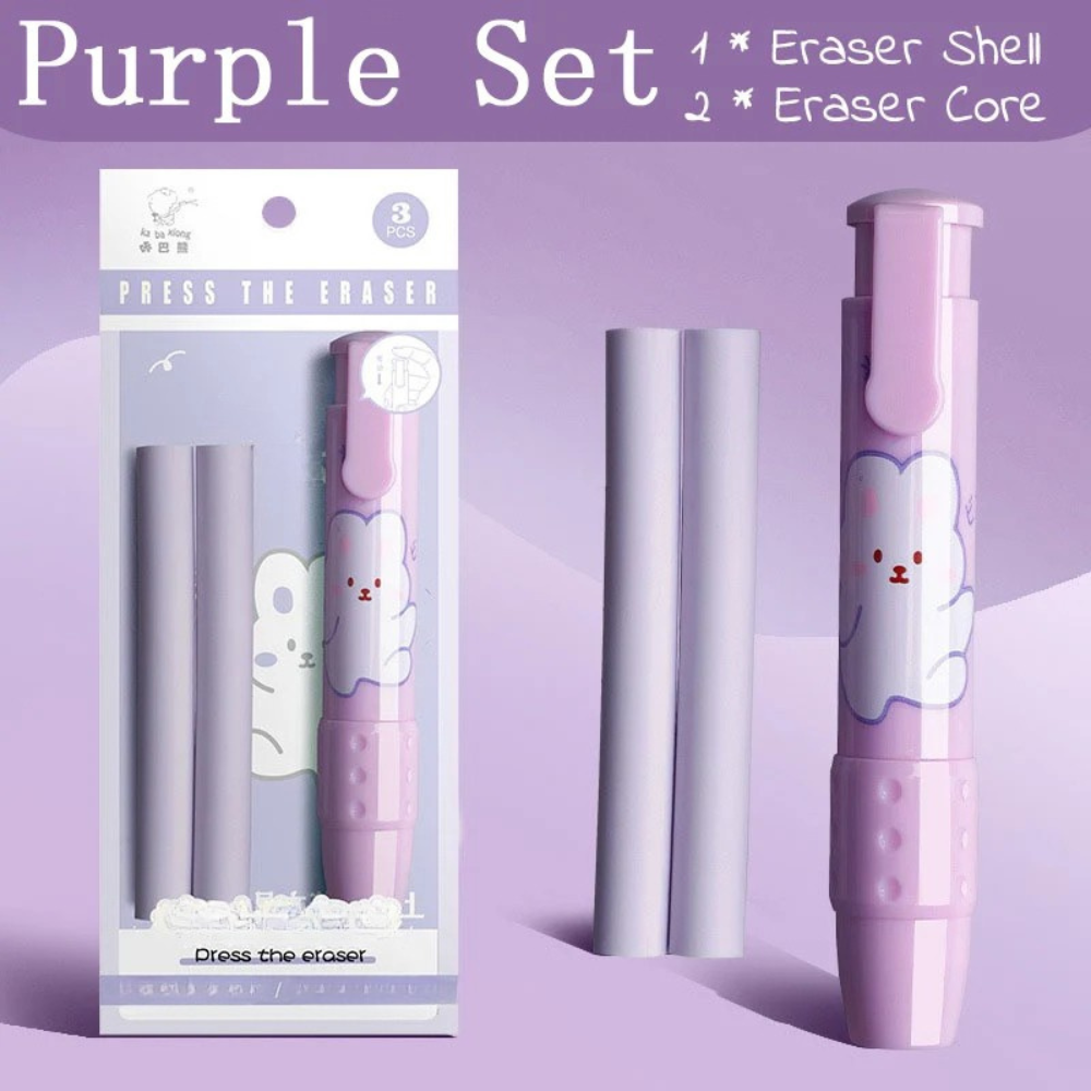 3-in-1 Retractable Eraser Pen
